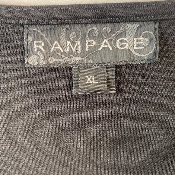 Rampage Black Studded Mini Dress XL Stretch Bodycon - Picture 3 of 11